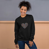 Sweatshirt Gola Redonda Unisexo Coração - My dear oraculo store